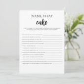 Minimalistische naam die cake Vrijgezellenfeest sp Kaart (Staand voorkant)