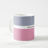 Minimalistische naam Modern Koffiemok (Voorkant links)