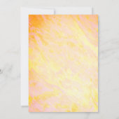 Minimalistische naam Pas wit marmeren Baby shower Kaart (Achterkant)