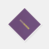 Minimalistische naam Professional Indigo & Geel Servet (Hoek)