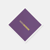 Minimalistische naam Professional Indigo & Geel Servet (Hoek)