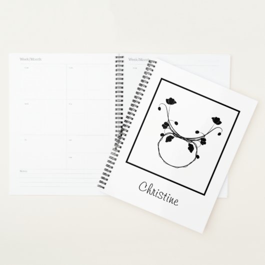 Minimalistische naam van de dierentuin Taurus Planner (Display)