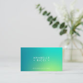 Minimalistische naam | Verloop | Tosca en geel Visitekaartje (Staand voorkant)