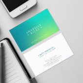 Minimalistische naam | Verloop | Tosca en geel Visitekaartje