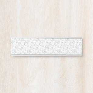 Minimalistische naamdesign voor terug naar school deurbordje