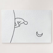 Minimalistische nachtreflectiepuzzel legpuzzel (Horizontaal)