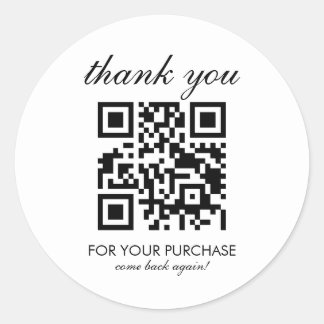 Minimalistische Nagel Salon Afspraak QR Code Scrip Ronde Sticker