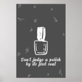Minimalistische Nagelsalon Poster (Voorkant)