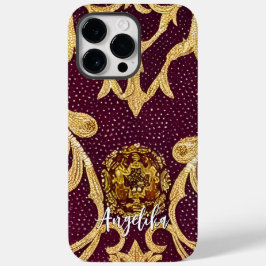 Minimalistische namaakleren abstract Case-Mate iPhone 14 pro max hoesje
