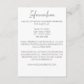 Minimalistische Narcissus Wedding Enclosure Kaart (Voorkant)