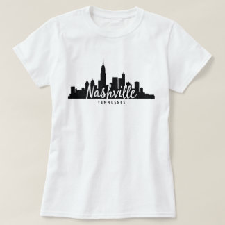 Minimalistische Nashville Skyline, stad Tennessee T-shirt