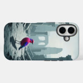 Minimalistische Natuur Kunst iPhone Hoes (Achterkant (horizontaal))