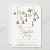 Minimalistische Natuur Rustiek Eenvoudig Kerstfees Kaart (Voorkant)