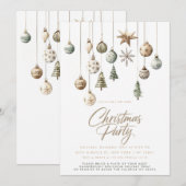 Minimalistische Natuur Rustiek Eenvoudig Kerstfees Kaart (Voorkant / Achterkant)