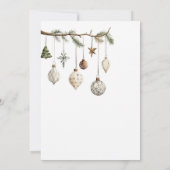 Minimalistische Natuur Rustieke Eenvoudige Vakanti Kaart (Achterkant)