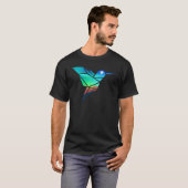 Minimalistische natuur vogel t-shirt (Voorkant volledig)