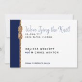 ⚓Minimalistische nautische koppelverkoop van de kn Save The Date (Voorkant)