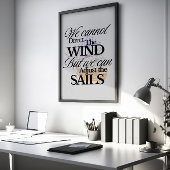Minimalistische nautische Motivatie offerte Poster