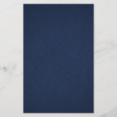 Minimalistische Navy Blau Onroerend Goed Flyer (Achterkant)