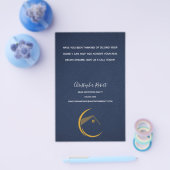 Minimalistische Navy Blau Onroerend Goed Flyer (Enkel)