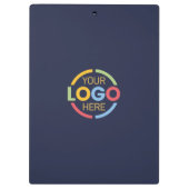 Minimalistische Navy Blue Custom Company Business  Klembord (Achterkant)