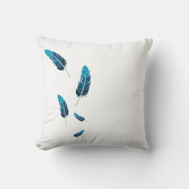 Minimalistische Navy- en Teal-kleurige Vallende Ve Kussen
