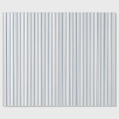 Minimalistische Navy Stripe Gift Wrap Cadeaupapier (Vlak)