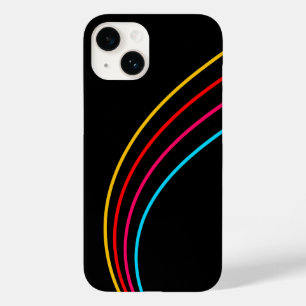 Minimalistische Neon Stripes Case-Mate iPhone 14 Hoesje