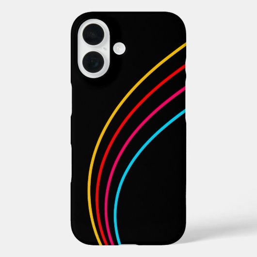 Minimalistische Neon Stripes Case-Mate iPhone Case (Achterkant)