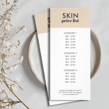 Minimalistische nep-kraft witte huidverzorging pri