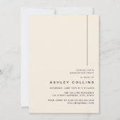 Minimalistische Neutral Arch Photo Graduation Part Kaart (Achterkant)