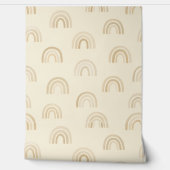 Minimalistische Neutral Rainbow Nursery behang (Afrollen)