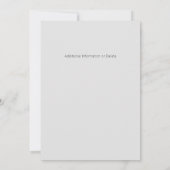 Minimalistische Neutral Save the Date Modern Simpl (Achterkant)