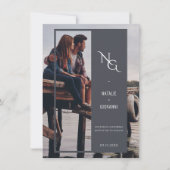 Minimalistische Neutral Scrapbook 4 Foto Save The Date (Voorkant)