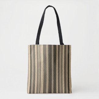 Minimalistische neutrale aardetone verticale gestr tote bag