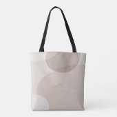 Minimalistische neutrale abstracte tote bag (Achterkant)