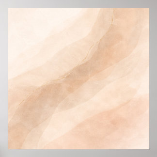 Minimalistische neutrale abstracte wandkunst – Bei Poster