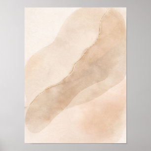 Minimalistische neutrale abstracte wandkunstposter poster