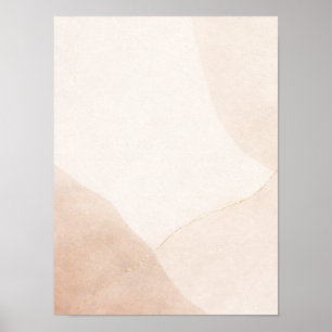 Minimalistische neutrale abstracte wandkunstposter poster