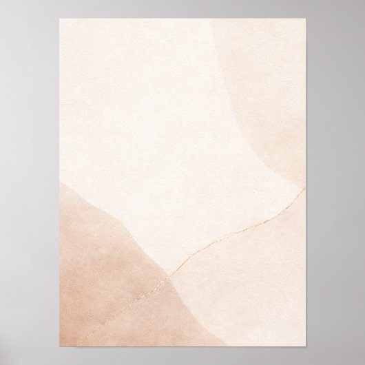 Minimalistische neutrale abstracte wandkunstposter poster (Voorkant)