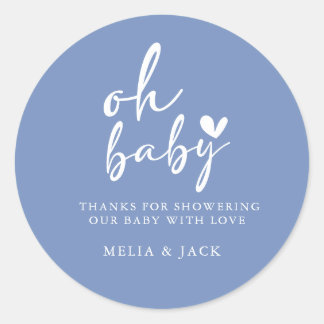 minimalistische neutrale Baby showers sticker