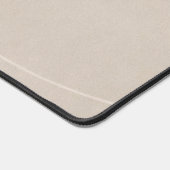 Minimalistische neutrale beige bureaumat (Hoek)