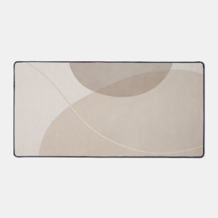 Minimalistische neutrale beige bureaumat