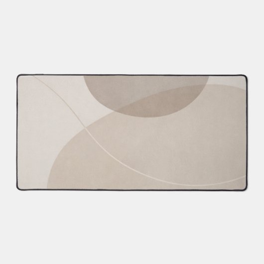 Minimalistische neutrale beige bureaumat (Voorkant)