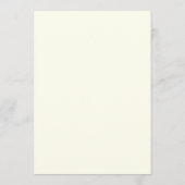 Minimalistische Neutrale Bruidsfeest Uitnodiging (Achterkant)