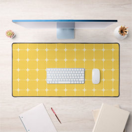 Minimalistische Neutrale Grid Grote Kantoor Amber Bureaumat