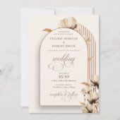 Minimalistische neutrale ivoor lichtbruine wilde b kaart (Voorkant)