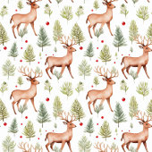 Minimalistische neutrale kleuren rendieren Kerstmi Fleece Deken