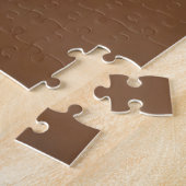 Minimalistische neutrale terracotta vierkanten legpuzzel (Zijkant)