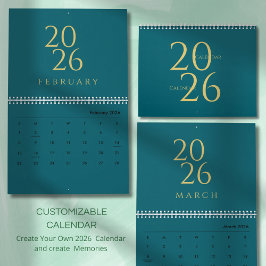 Minimalistische neutrale tonen wandkalender kalender